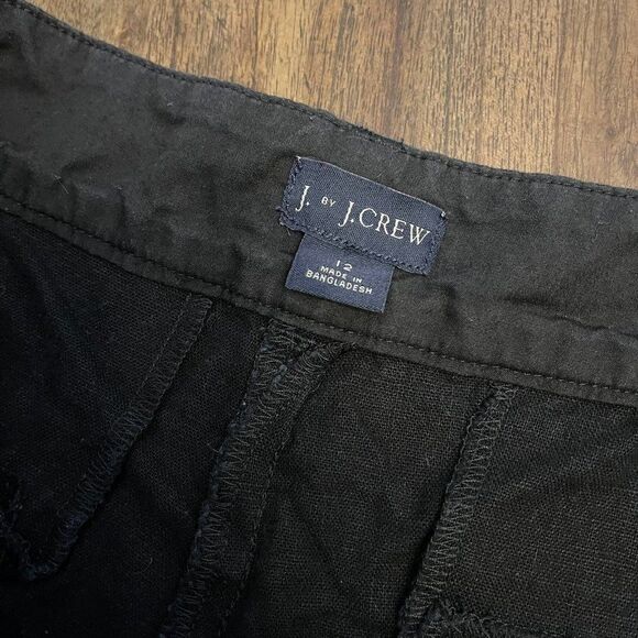 J. Crew Linen Scalloped Shorts - Picture 5 of 9
